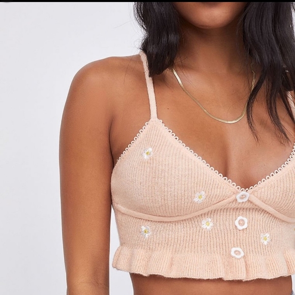 🍋For Love and Lemons Sweater Crop - Picture 3 of 12